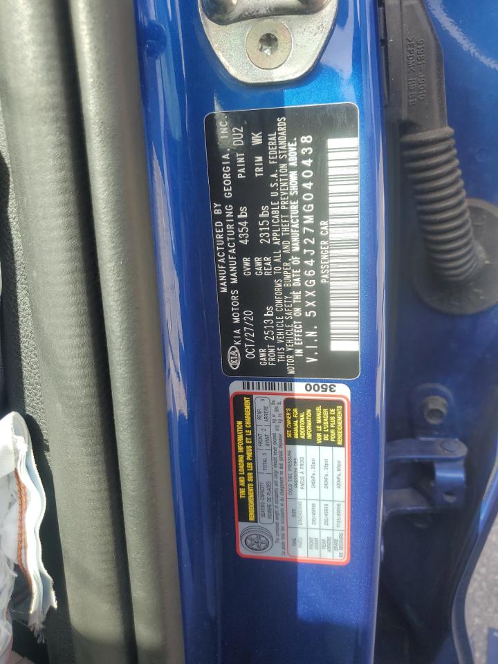 2021 Kia K5 Gt Line VIN: 5XXG64J27MG040438 Lot: 85473635