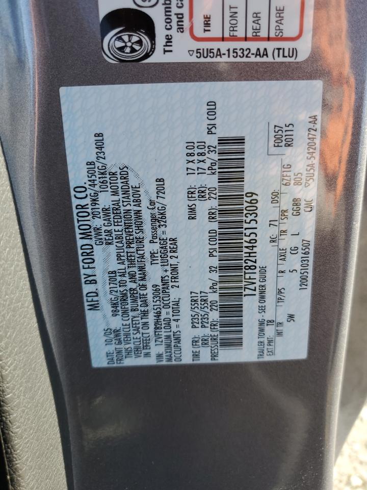 2006 Ford Mustang Gt VIN: 1ZVFT82H465153069 Lot: 85731755