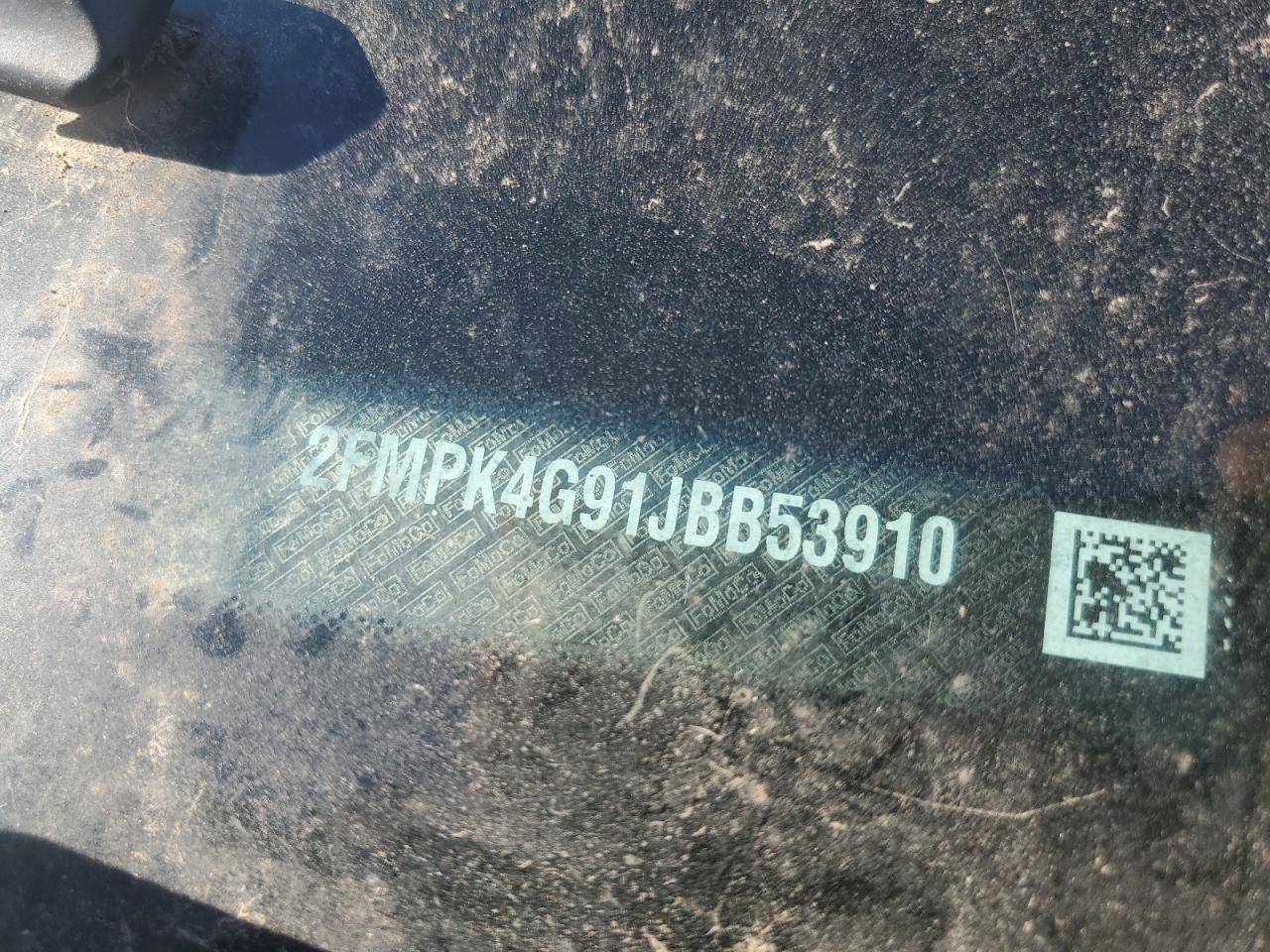 2018 Ford Edge Se VIN: 2FMPK4G91JBB53910 Lot: 84582465