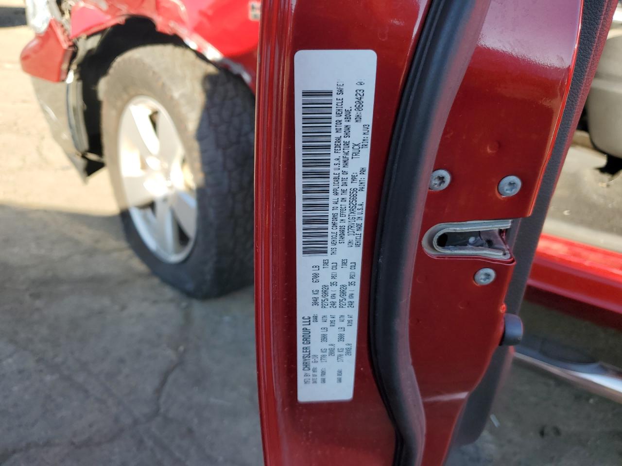 2010 Dodge Ram 1500 VIN: 1D7RV1GTXAS256656 Lot: 82226185