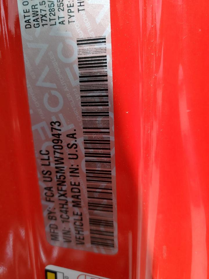 2021 Jeep Wrangler Unlimited Rubicon VIN: 1C4HJXFN5MW709473 Lot: 85487315
