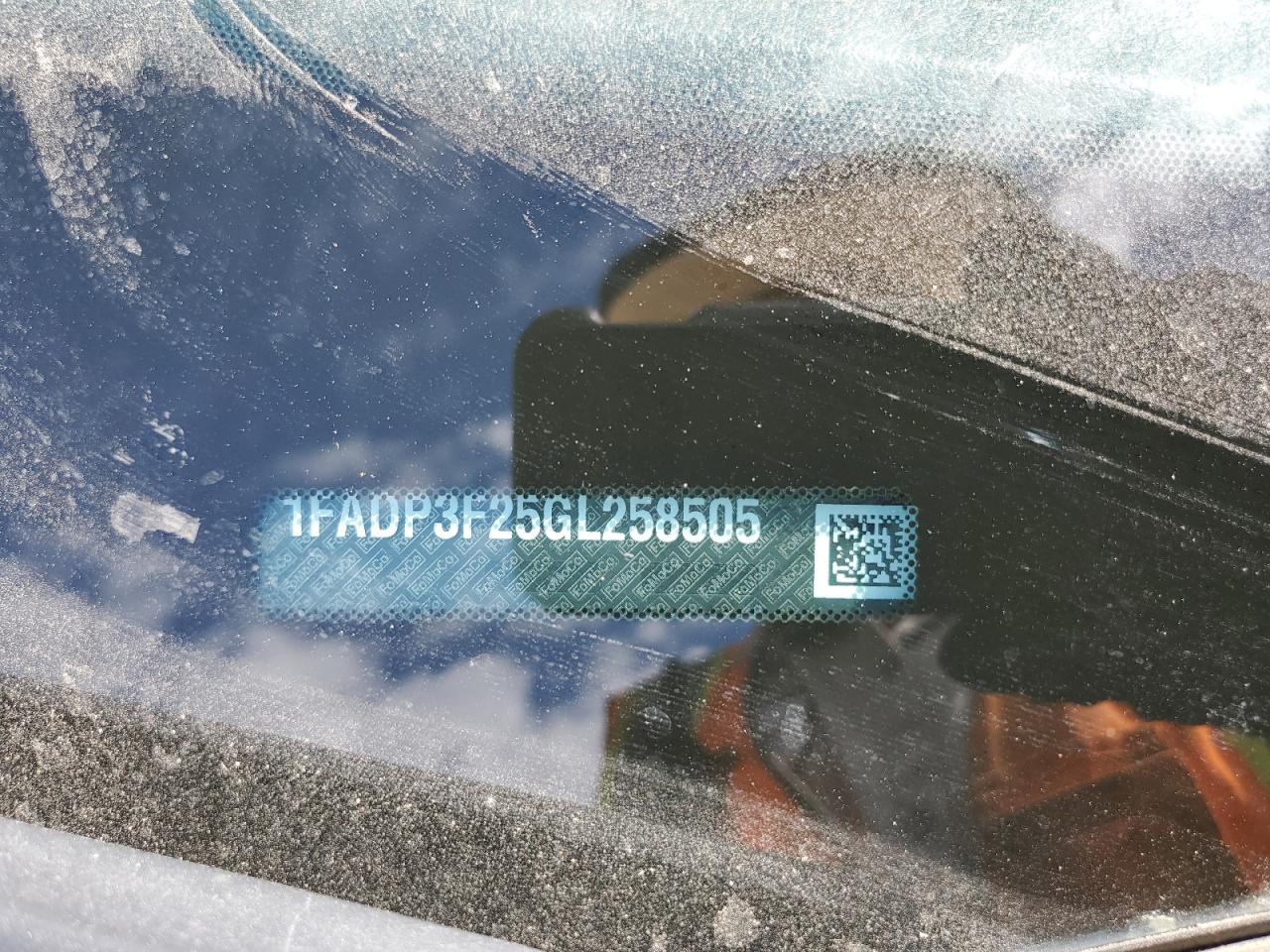 2016 Ford Focus Se VIN: 1FADP3F25GL258505 Lot: 85741095