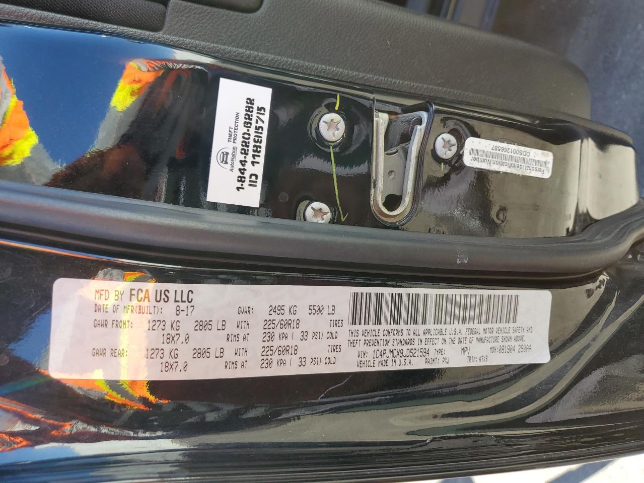 2018 Jeep Cherokee Latitude VIN: 1C4PJMCX9JD521594 Lot: 81963455