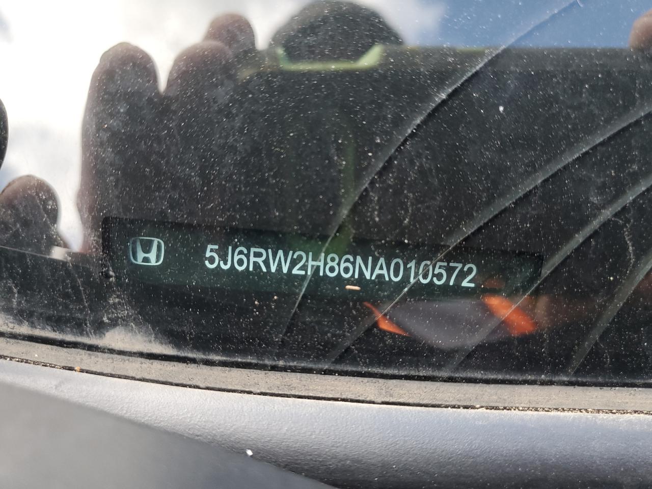 2022 Honda Cr-V Exl VIN: 5J6RW2H86NA010572 Lot: 85708785