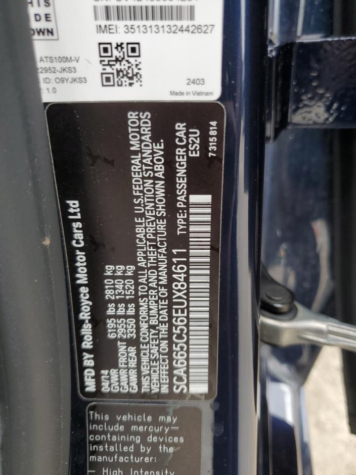 SCA665C56EUX84611 2014 Rolls-Royce Wraith