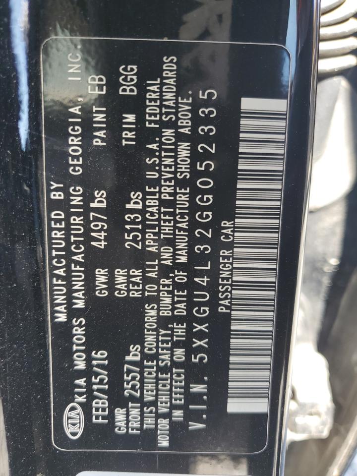 2016 Kia Optima Ex VIN: 5XXGU4L32GG052335 Lot: 84260735