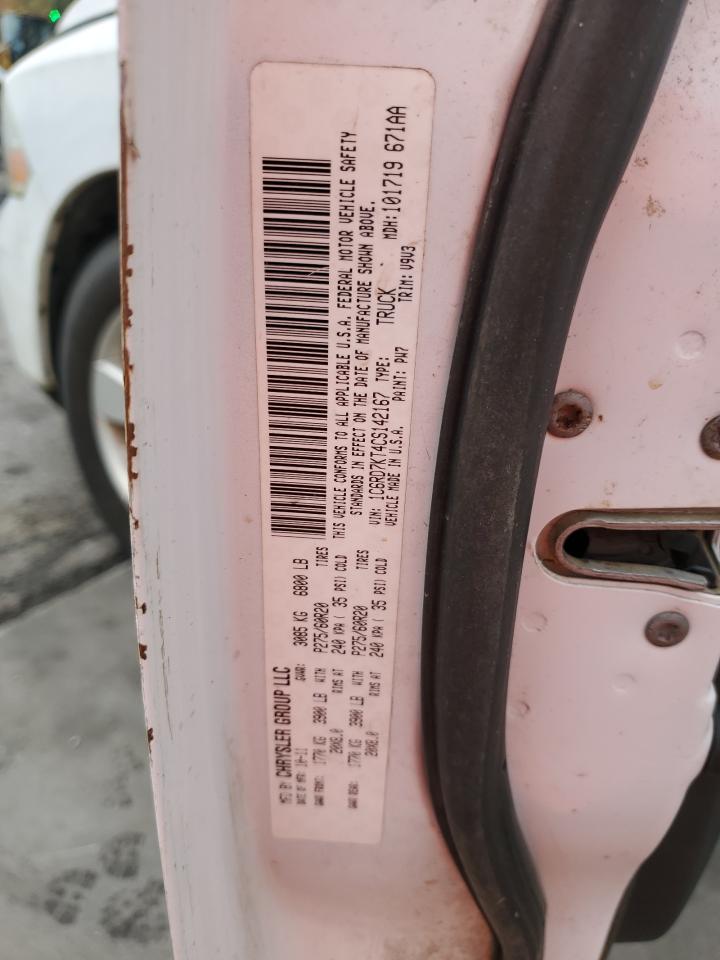 2012 Dodge Ram 1500 St VIN: 1C6RD7KT4CS142167 Lot: 90063435