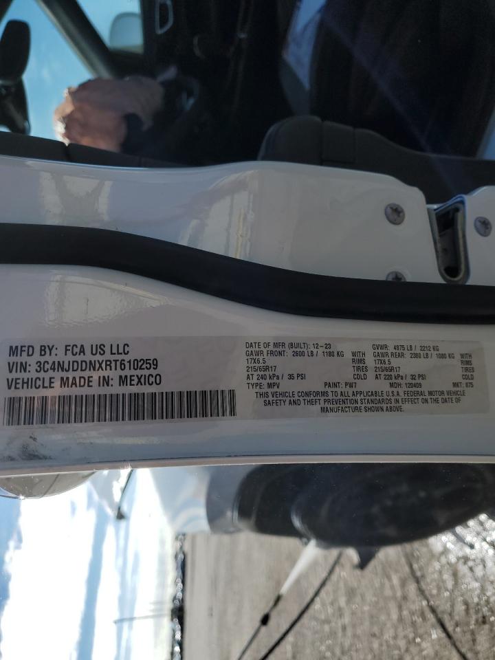 2024 Jeep Compass Trailhawk VIN: 3C4NJDDNXRT610259 Lot: 86100235