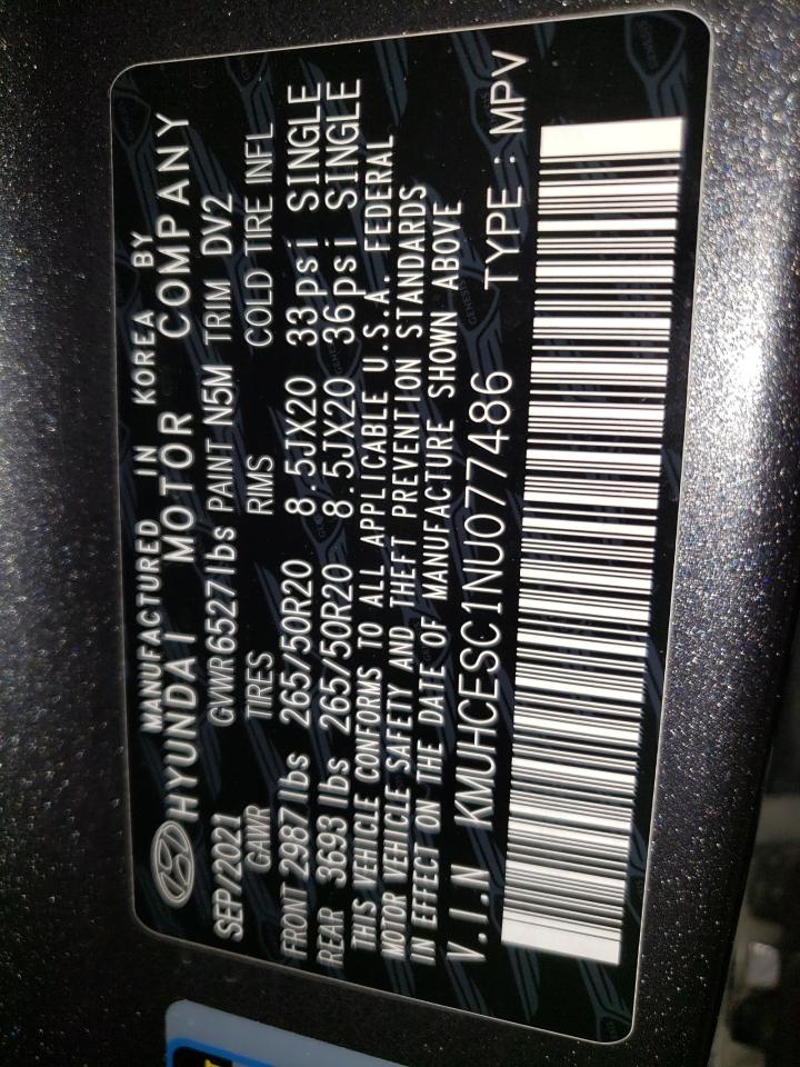 2022 Genesis Gv80 Base VIN: KMUHCESC1NU077486 Lot: 85476625