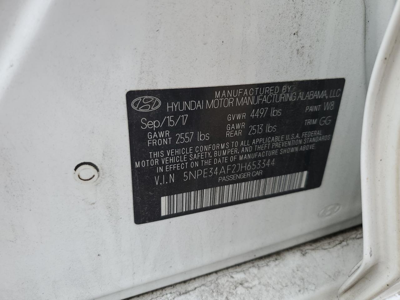 2018 Hyundai Sonata Sport VIN: 5NPE34AF2JH653344 Lot: 82628585