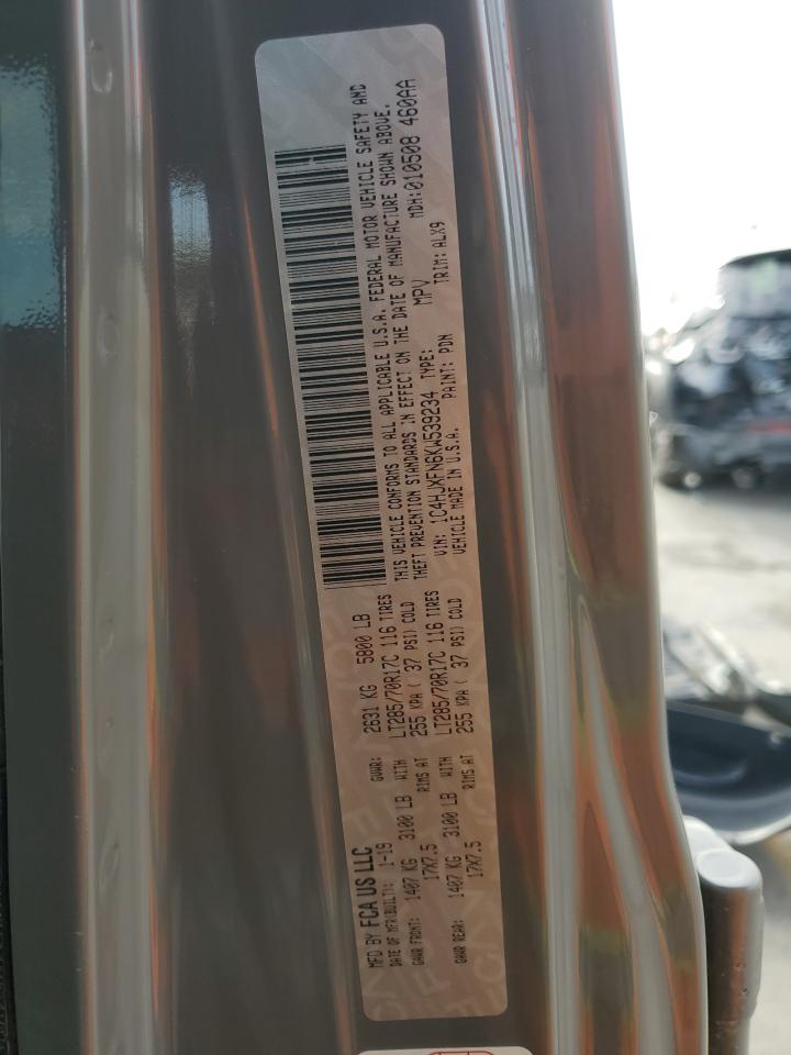 2019 Jeep Wrangler Unlimited Rubicon VIN: 1C4HJXFN6KW539234 Lot: 85195505