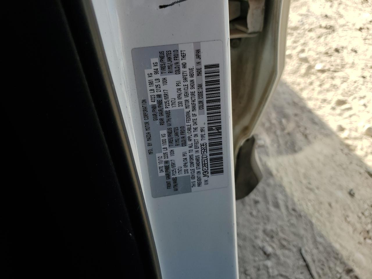 2013 Mazda Cx-5 Sport VIN: JM3KE2BE5D0159835 Lot: 87009305