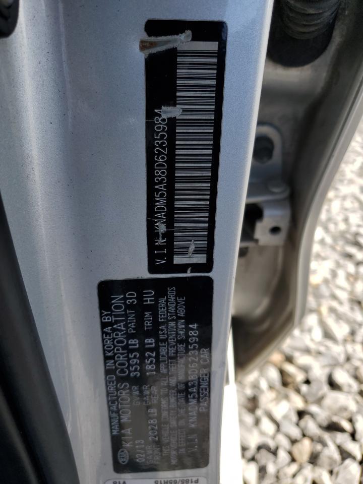 2013 Kia Rio Lx VIN: KNADM5A38D6235984 Lot: 82230885