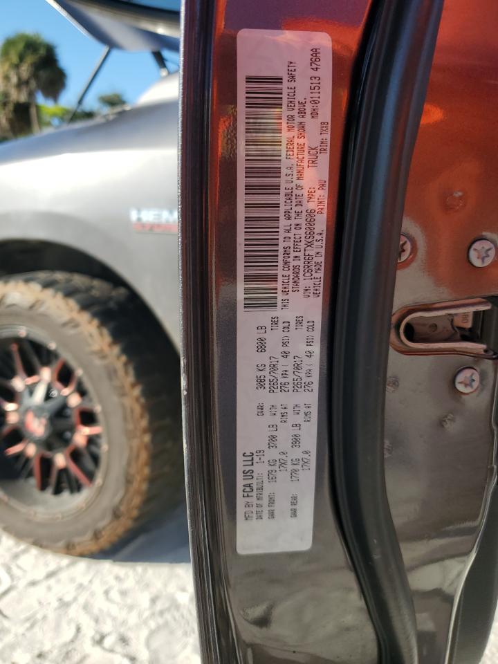 2019 Ram 1500 Classic Tradesman VIN: 1C6RR6FTXKS600606 Lot: 87424715