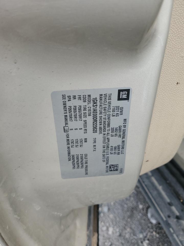 2013 GMC Yukon Sle VIN: 1GKS1AE00DR223620 Lot: 87312985