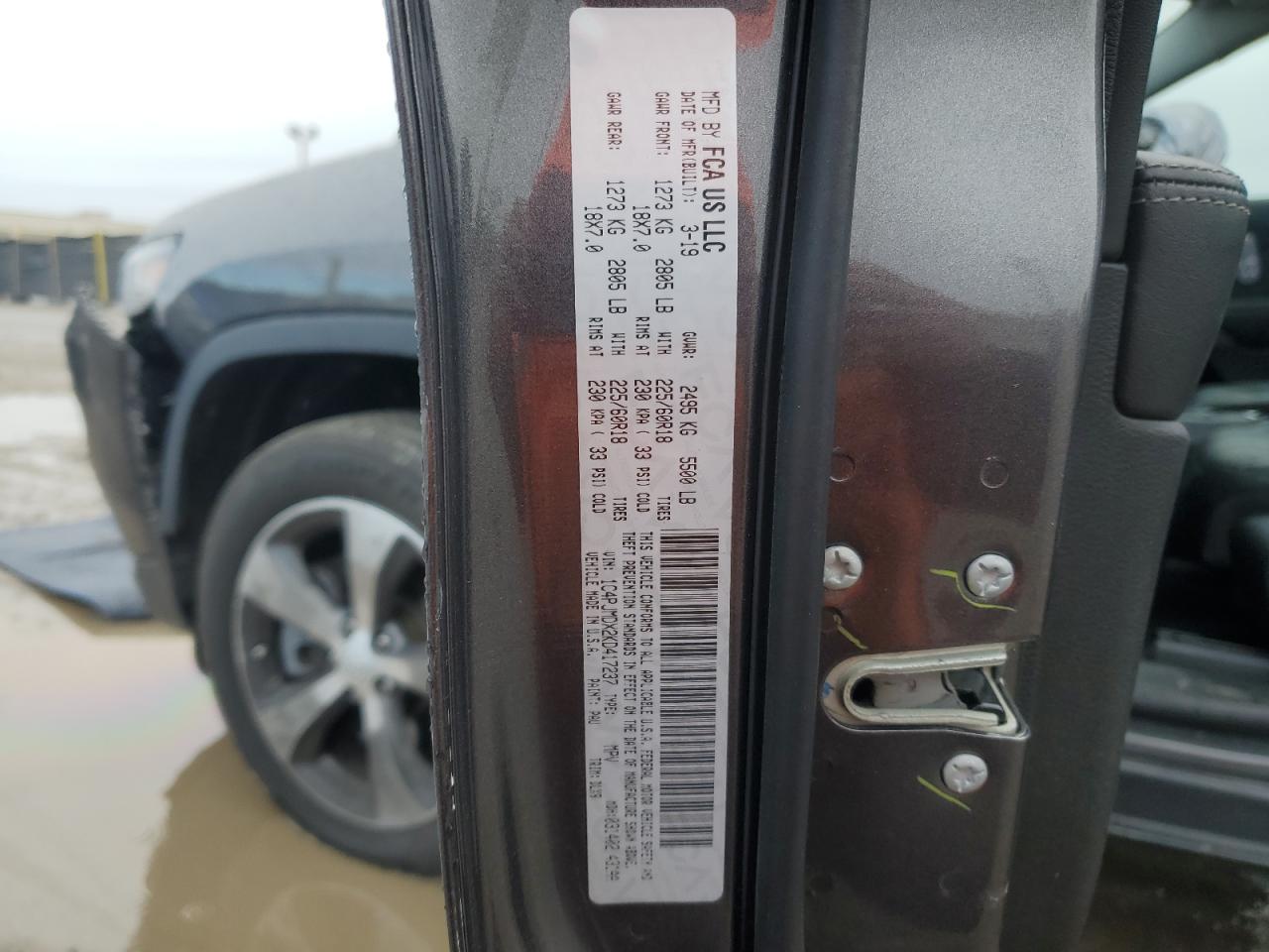 2019 Jeep Cherokee Limited VIN: 1C4PJMDX2KD417237 Lot: 90719895