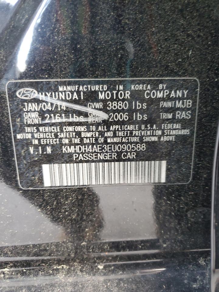 2014 Hyundai Elantra Se VIN: KMHDH4AE3EU090588 Lot: 85894455