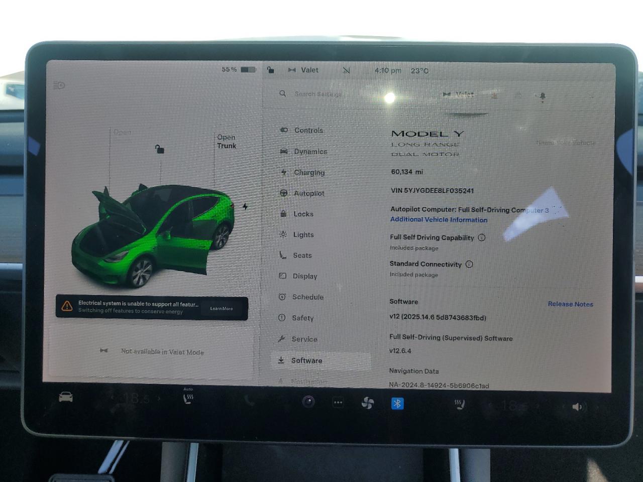 2020 Tesla Model Y VIN: 5YJYGDEE8LF035241 Lot: 85201715