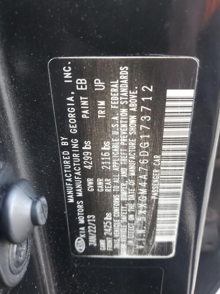 2013 Kia Optima Lx VIN: 5XXGM4A76DG173712 Lot: 85688795