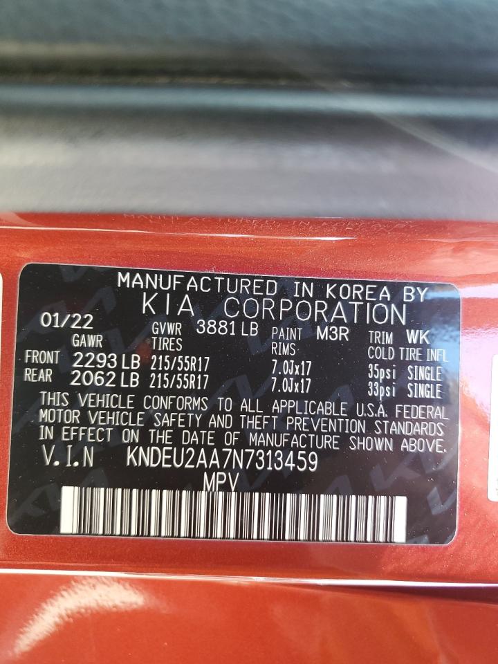 2022 Kia Seltos S VIN: KNDEU2AA7N7313459 Lot: 86599325