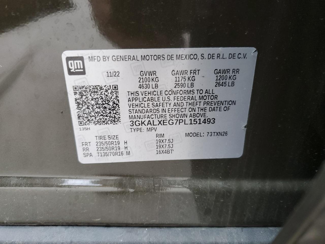 2023 GMC Terrain Denali VIN: 3GKALXEG7PL151493 Lot: 82700545