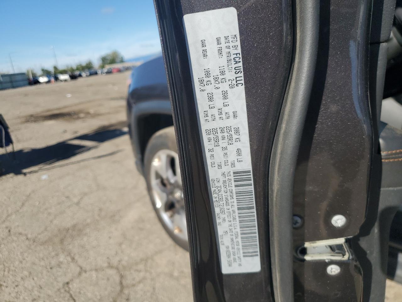 2020 Jeep Compass Limited VIN: 3C4NJDCB2LT216267 Lot: 84760045