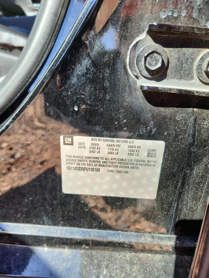 2015 Chevrolet Impala Lt VIN: 1G1125S35FU132166 Lot: 81985085