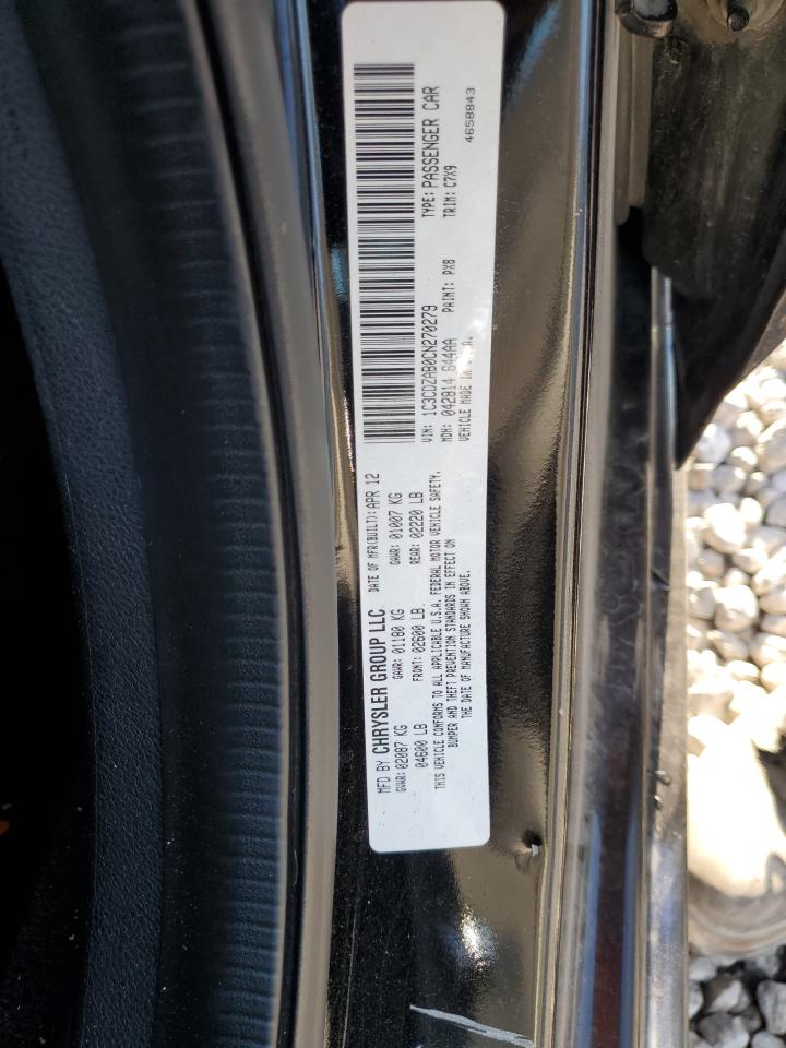 2012 Dodge Avenger Se VIN: 1C3CDZAB0CN270279 Lot: 85565665