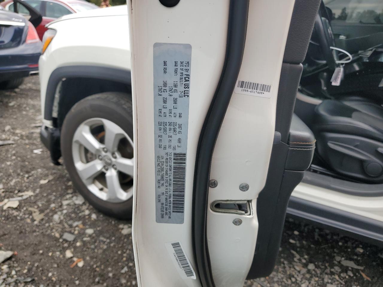 2018 Jeep Compass Latitude VIN: 3C4NJDBB6JT480025 Lot: 85847655