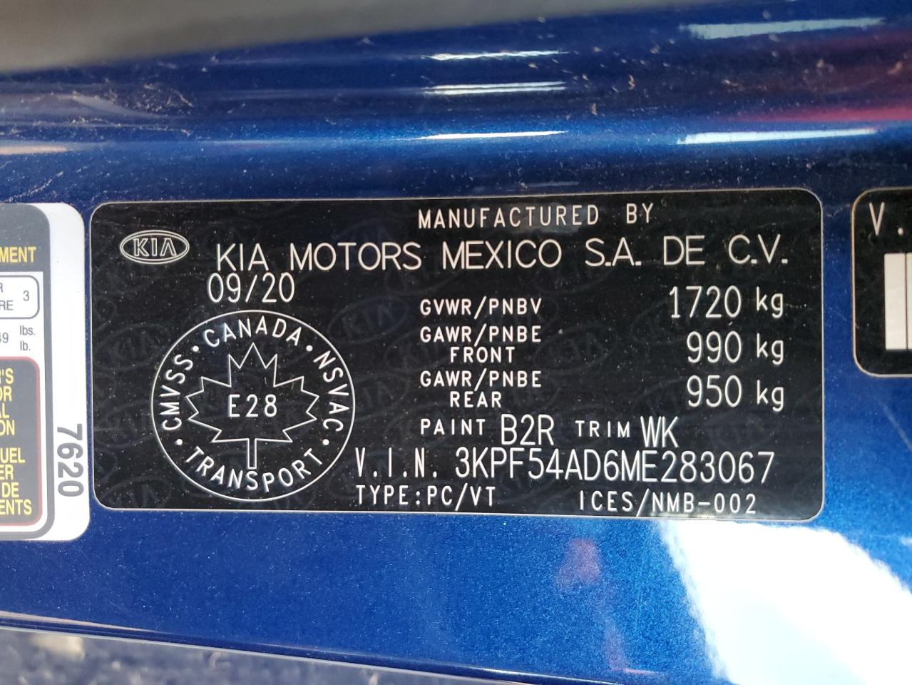 2021 Kia Forte Ex VIN: 3KPF54AD6ME283067 Lot: 85548675