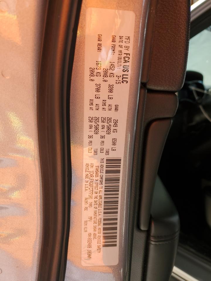 2015 Jeep Grand Cherokee Laredo VIN: 1C4RJFAG6FC777101 Lot: 84589125