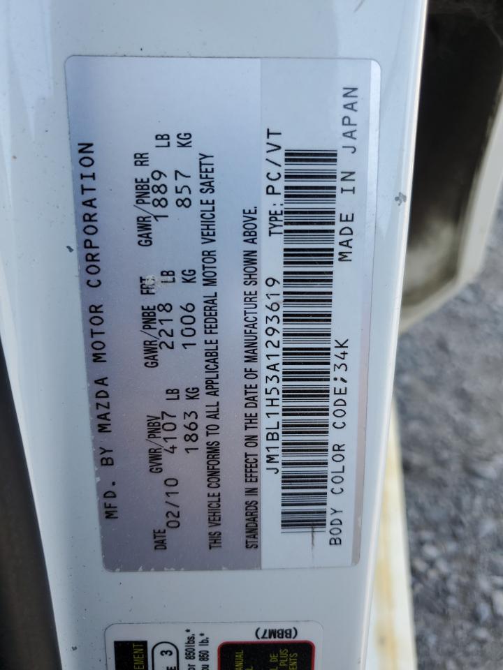 2010 Mazda 3 S VIN: JM1BL1H53A1293619 Lot: 84423085