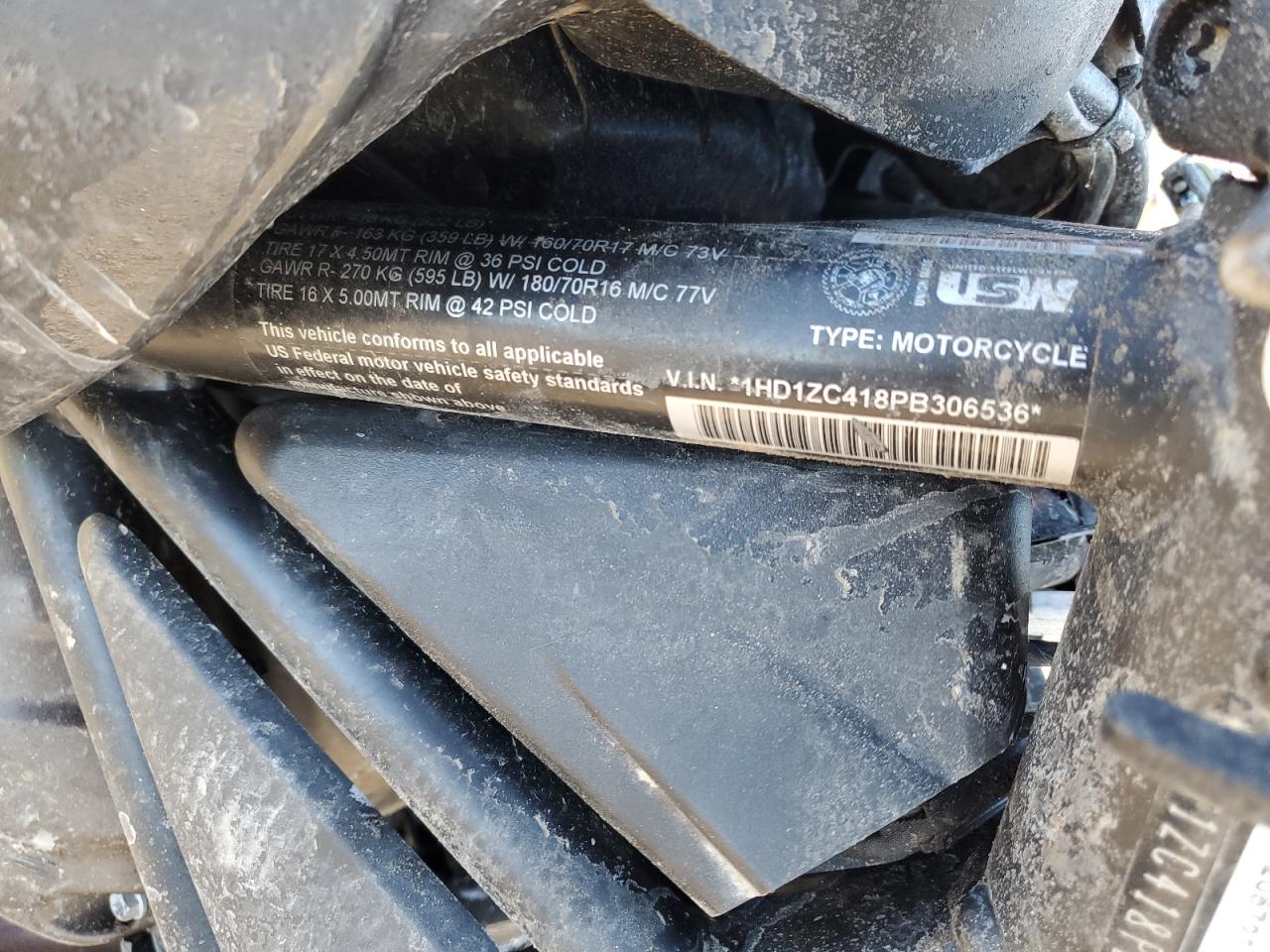 2023 Harley-Davidson Rh1250 S VIN: 1HD1ZC418PB306536 Lot: 82741435