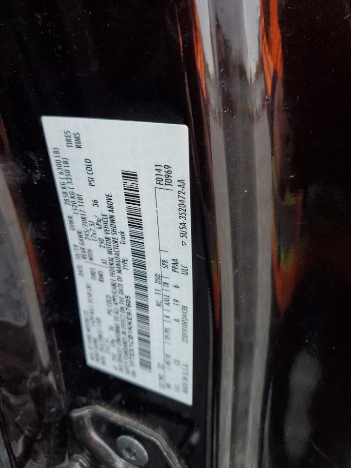 2019 Ford F150 Super Cab VIN: 1FTEX1CB1KKE97605 Lot: 90033155