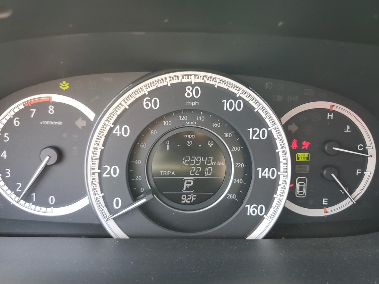 2013 Honda Accord Lx VIN: 1HGCR2F32DA035754 Lot: 84966895