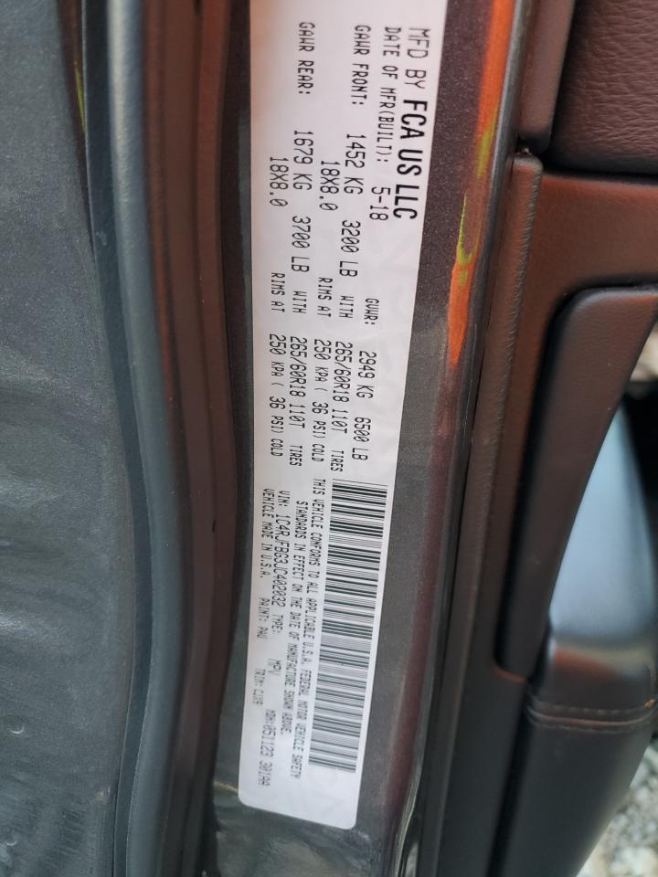 2018 Jeep Grand Cherokee Limited VIN: 1C4RJFBG3JC402032 Lot: 81944795