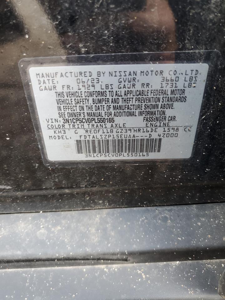 2023 Nissan Kicks Sv VIN: 3N1CP5CV0PL550165 Lot: 85747785