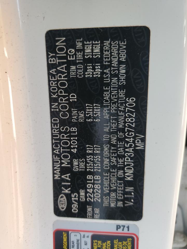 2016 Kia Soul + VIN: KNDJP3A54G7282706 Lot: 80608455