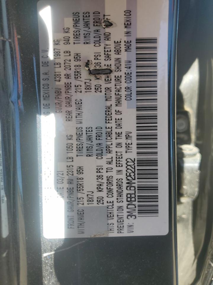 2021 Mazda Cx-30 Select VIN: 3MVDMBBL6MM252202 Lot: 86481585