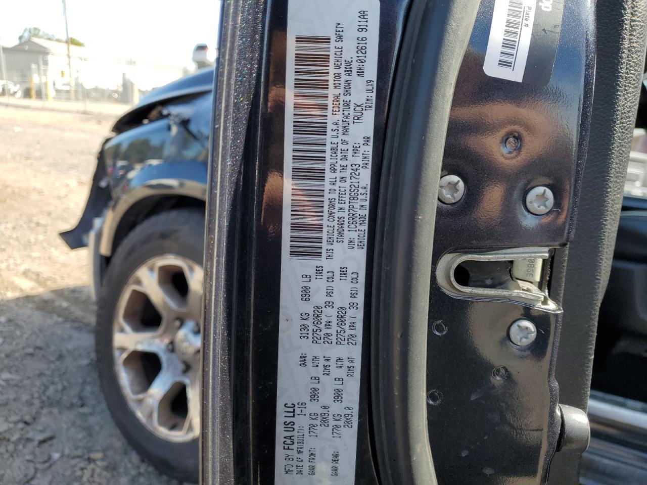 2016 Ram 1500 Longhorn VIN: 1C6RR7PT8GS217243 Lot: 81982435