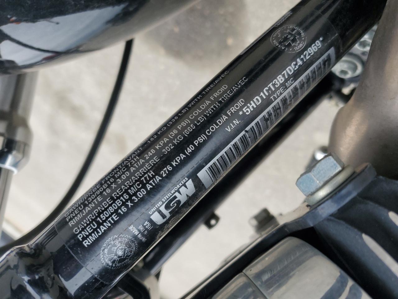 2013 Harley-Davidson Xl1200 C VIN: 5HD1CT3B7DC412969 Lot: 85090975