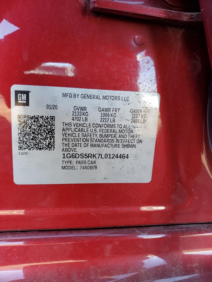 2020 Cadillac Ct5 Luxury VIN: 1G6DS5RK7L0124464 Lot: 86087425