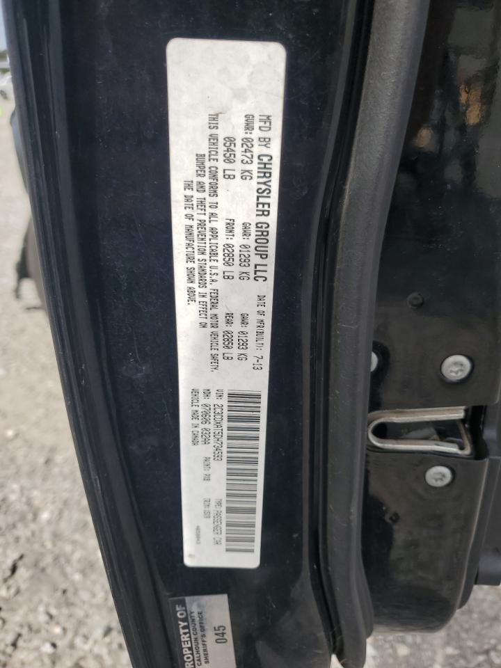 2013 Dodge Charger Police VIN: 2C3CDXAT5DH734593 Lot: 85105145