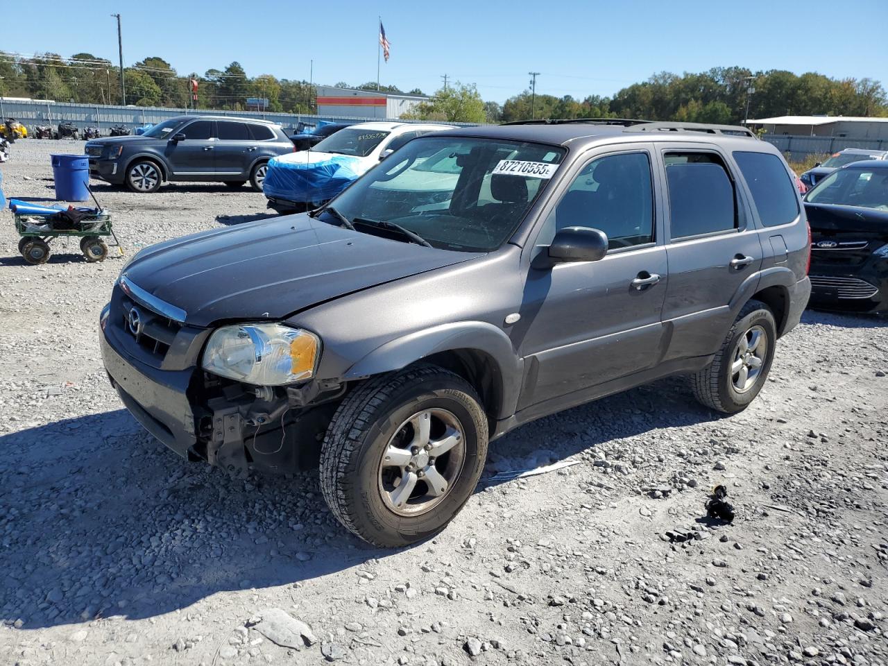 2006 MAZDA TRIBUTE GRAY VIN: 4F2YZ94106KM09533