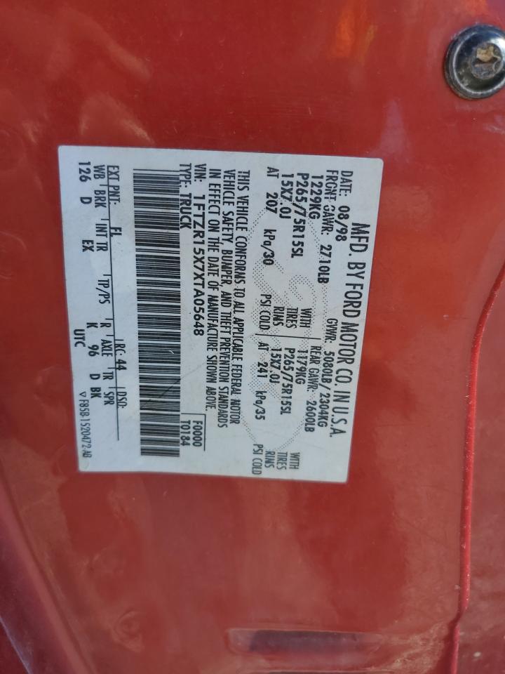 1999 Ford Ranger Super Cab VIN: 1FTZR15X7XTA05648 Lot: 84915595