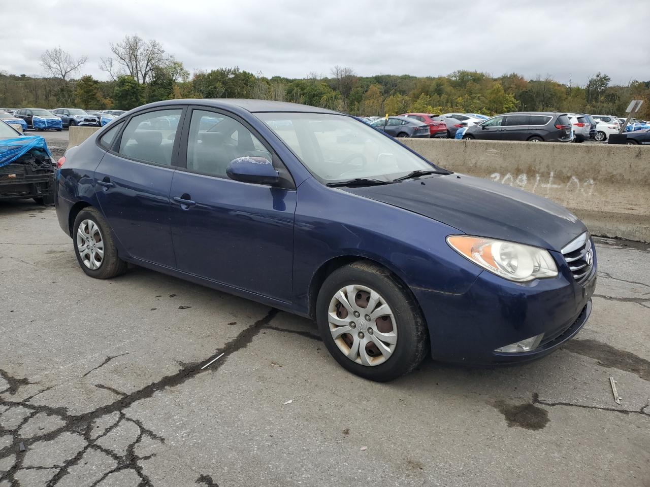 2010 Hyundai Elantra Blue VIN: KMHDU4AD2AU866383 Lot: 86604345
