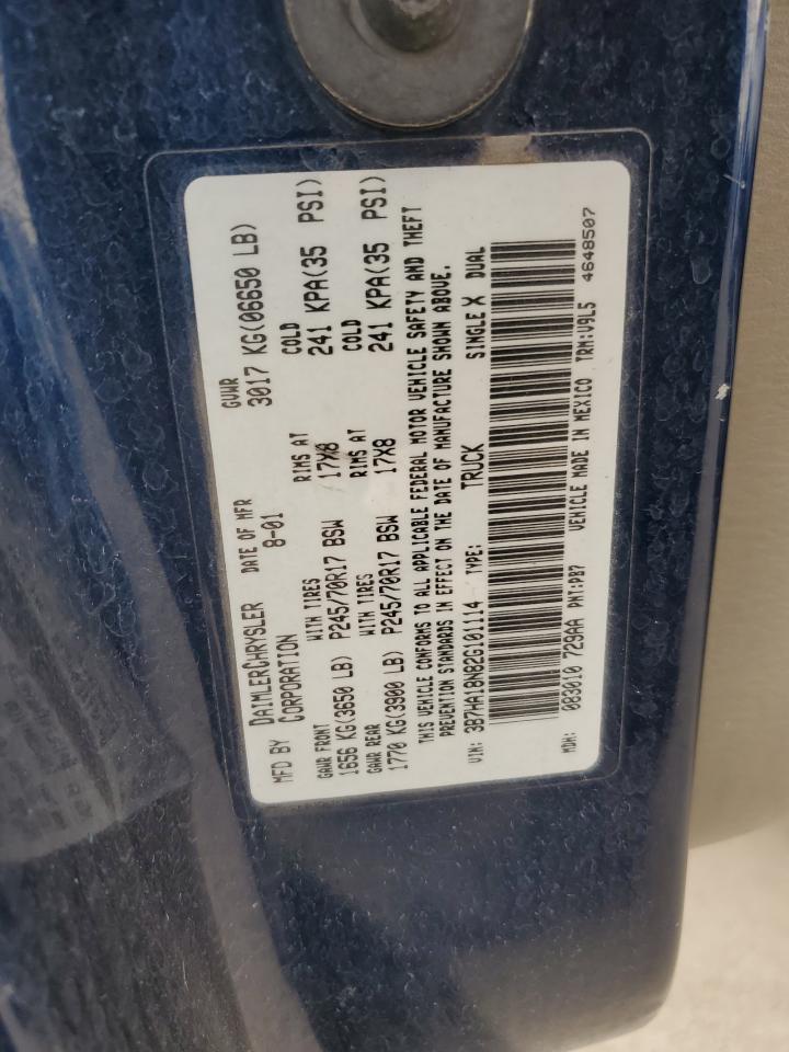 2002 Dodge Ram 1500 VIN: 3B7HA18N82G101114 Lot: 86555525