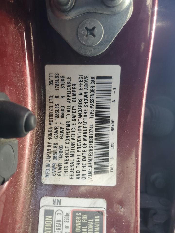 2011 Honda Insight VIN: JHMZE2H37BS010744 Lot: 85539625