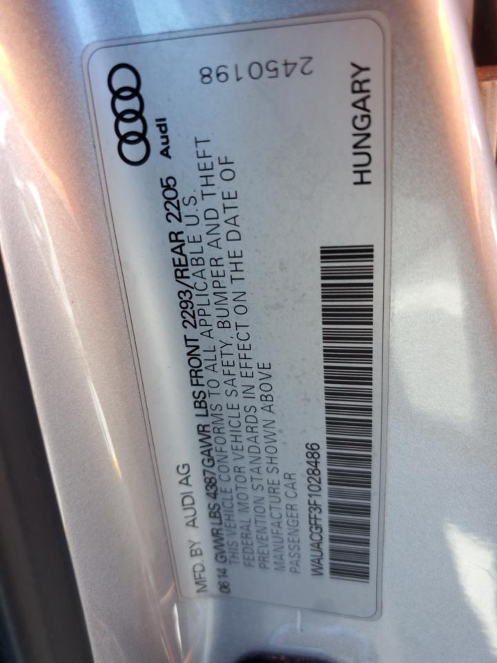 2015 Audi A3 Premium VIN: WAUACGFF3F1028486 Lot: 86476925