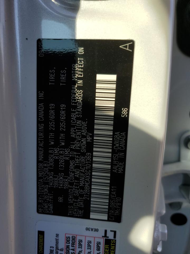 2025 Lexus Rx 350H Base VIN: 2T2BBMCAXSC101369 Lot: 82517205